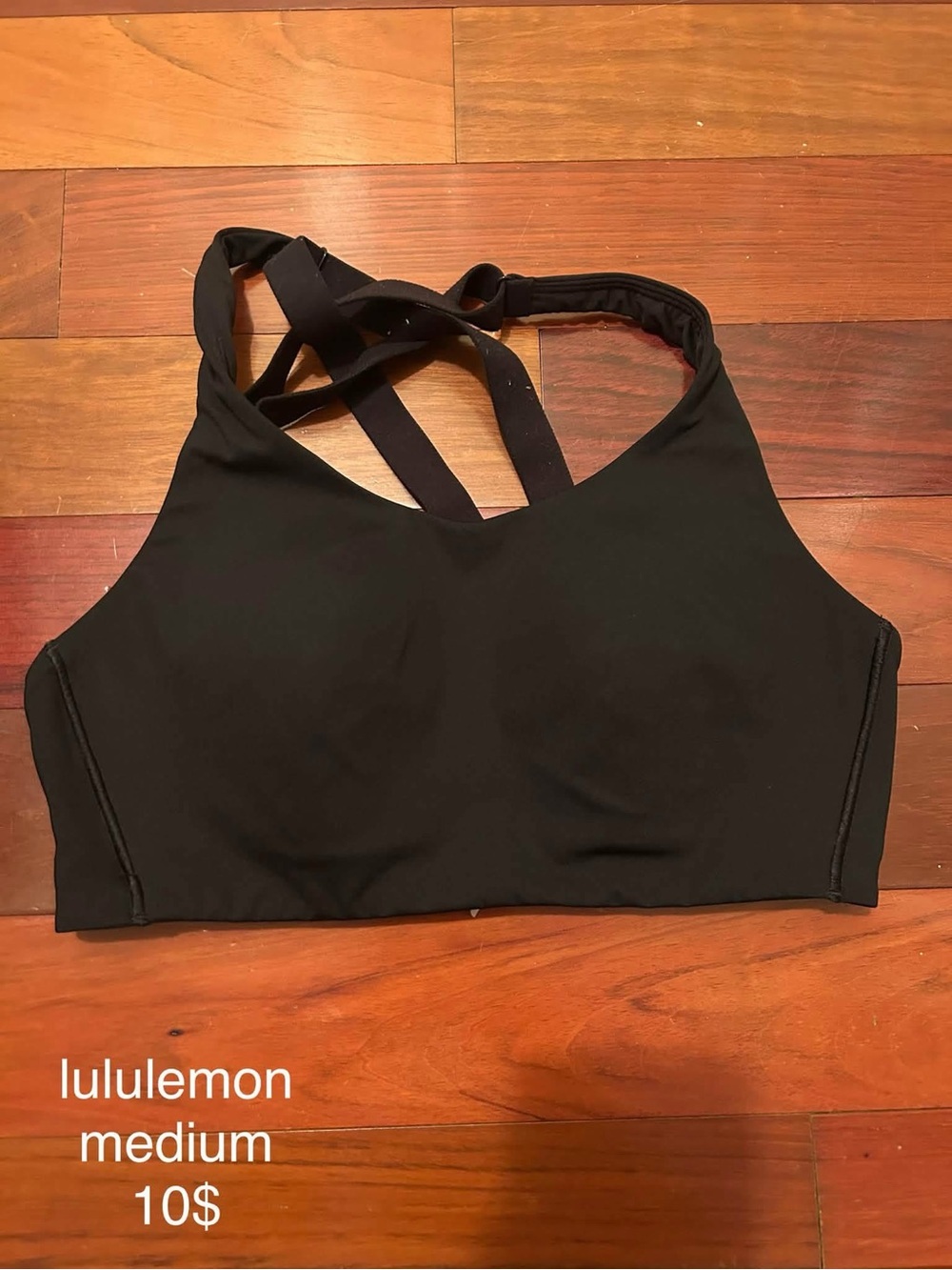 lululemon athletica Black Crossback Sports Bra